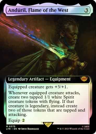 Anduril, Flame of the West [Extended Art Foil] #375