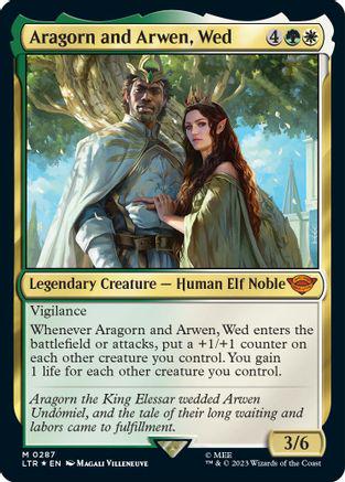 Aragorn and Arwen, Wed [Foil] #287