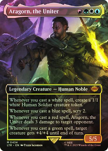 Aragorn, the Uniter [Borderless Foil] #434