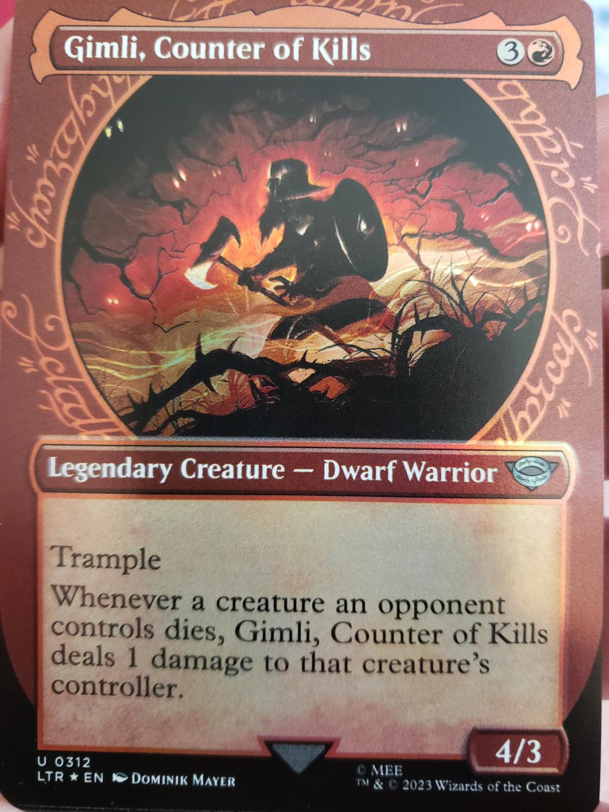 Gimli, Counter Of Kills [Showcase Foil] #312