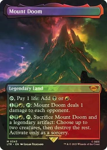Mount Doom [Borderless Foil] #343