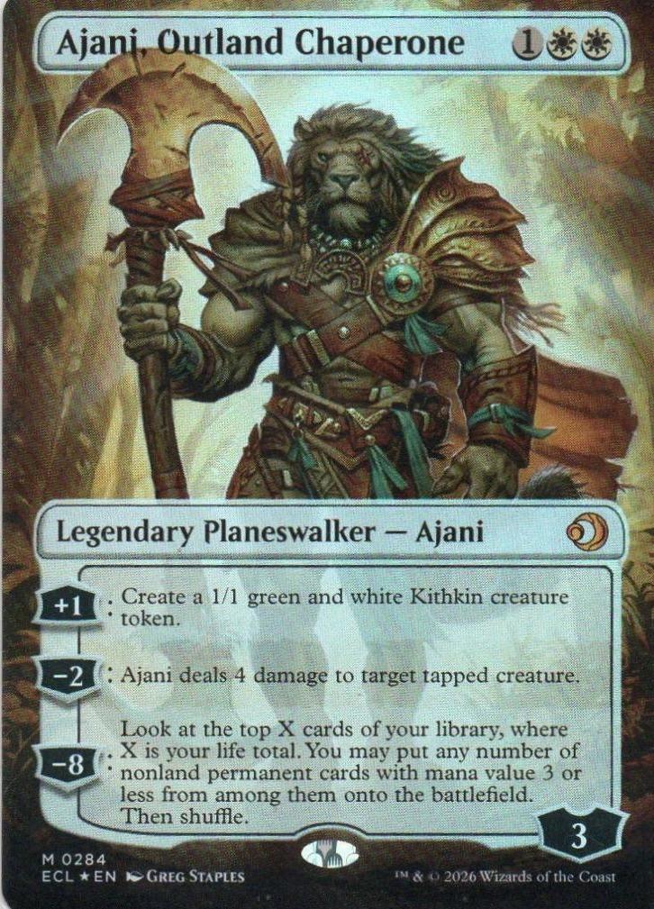 Ajani, Outland Chaperone [Borderless Foil] #284