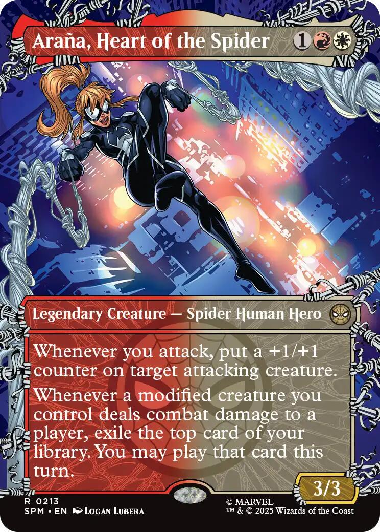 Arana, Heart of the Spider [Borderless Foil] #213