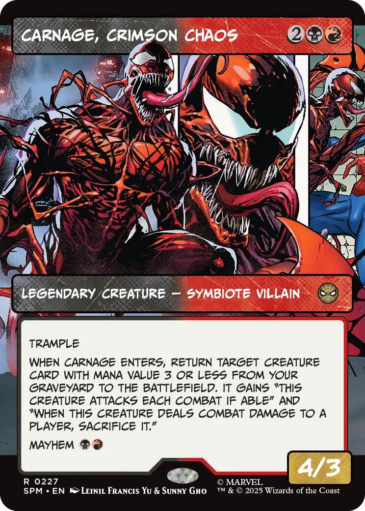 Carnage, Crimson Chaos [Borderless] #227