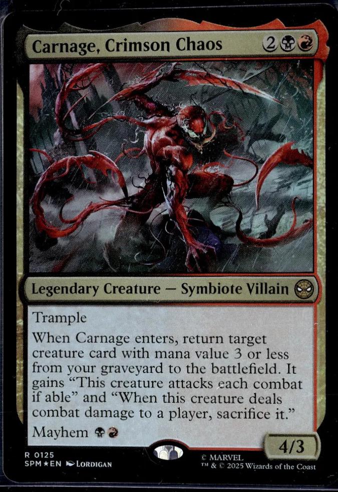 Carnage, Crimson Chaos [Foil] #125