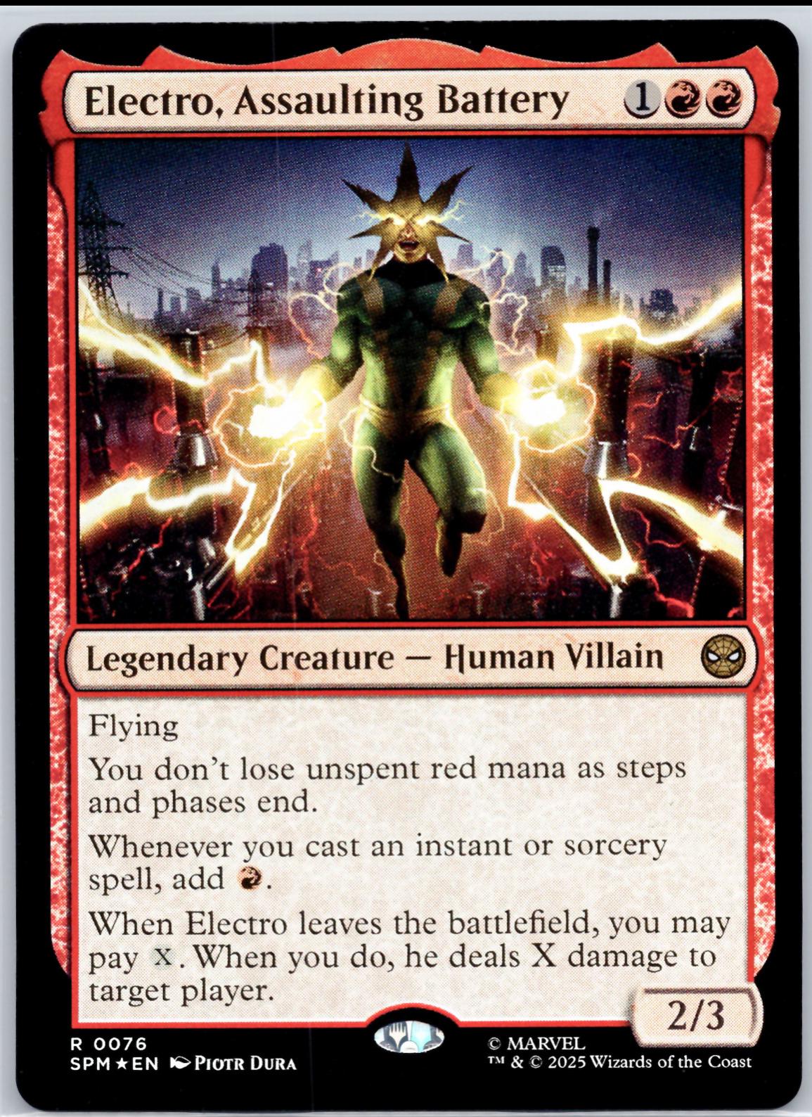 Electro, Assaulting Battery [Foil] #76
