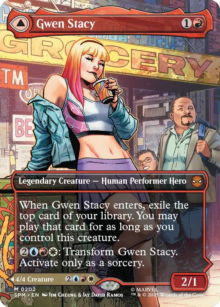 Gwen Stacy [Borderless Foil] #202