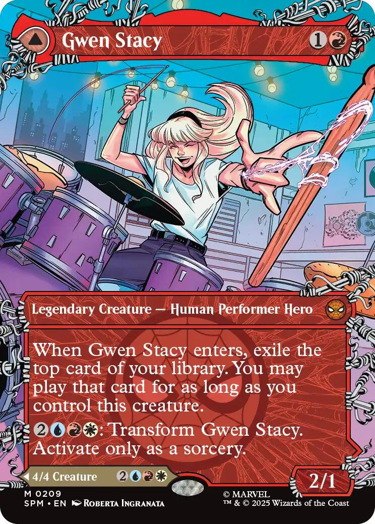Gwen Stacy [Borderless Foil] #209
