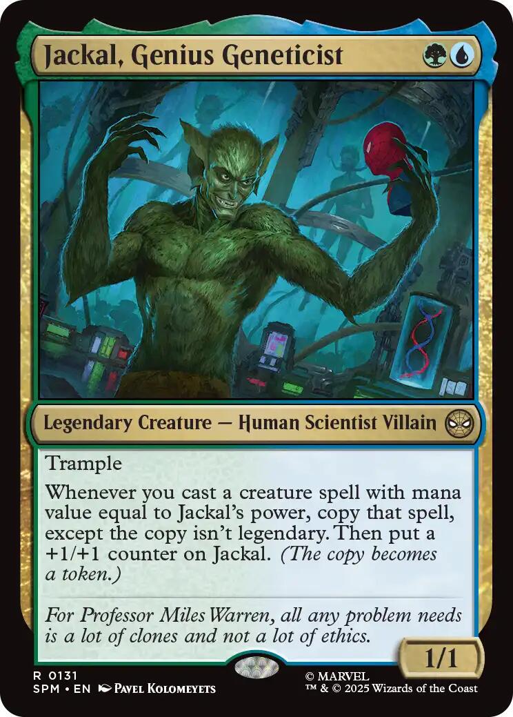 Jackal, Genius Geneticist #131
