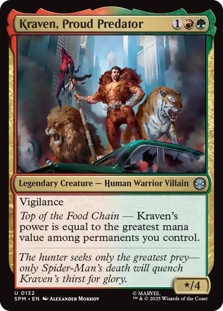 Kraven, Proud Predator [Foil] #132