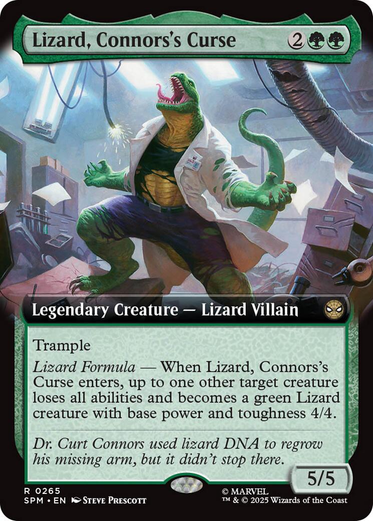 Lizard, Connors's Curse [Extended Art Foil] #265