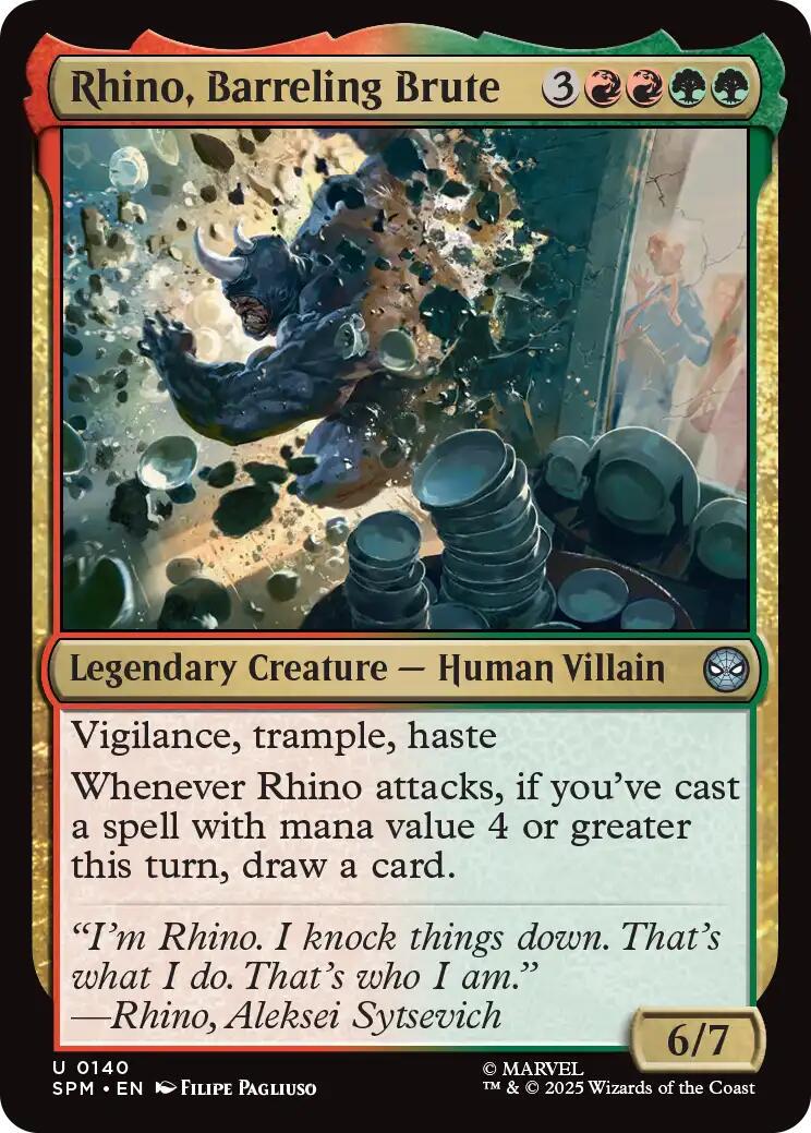 Rhino, Barreling Brute #140