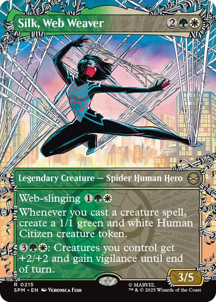 Silk, Web Weaver [Borderless Foil] #215