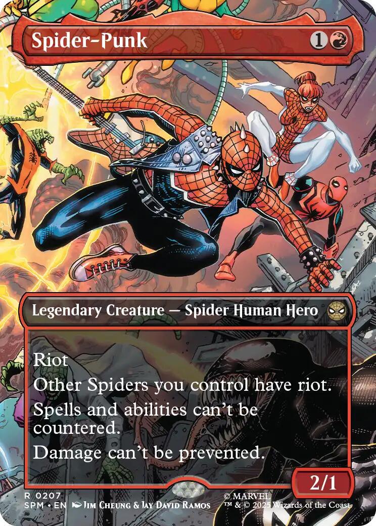 Spider-Punk [Borderless Foil] #207