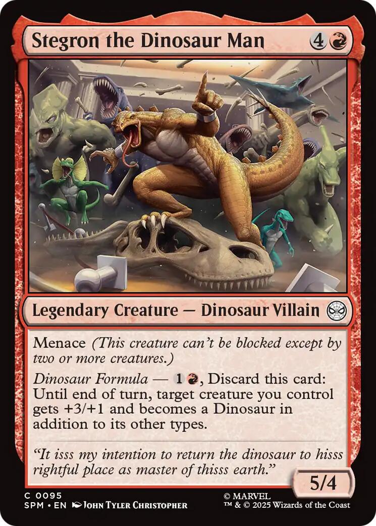 Stegron the Dinosaur Man [Foil] #95