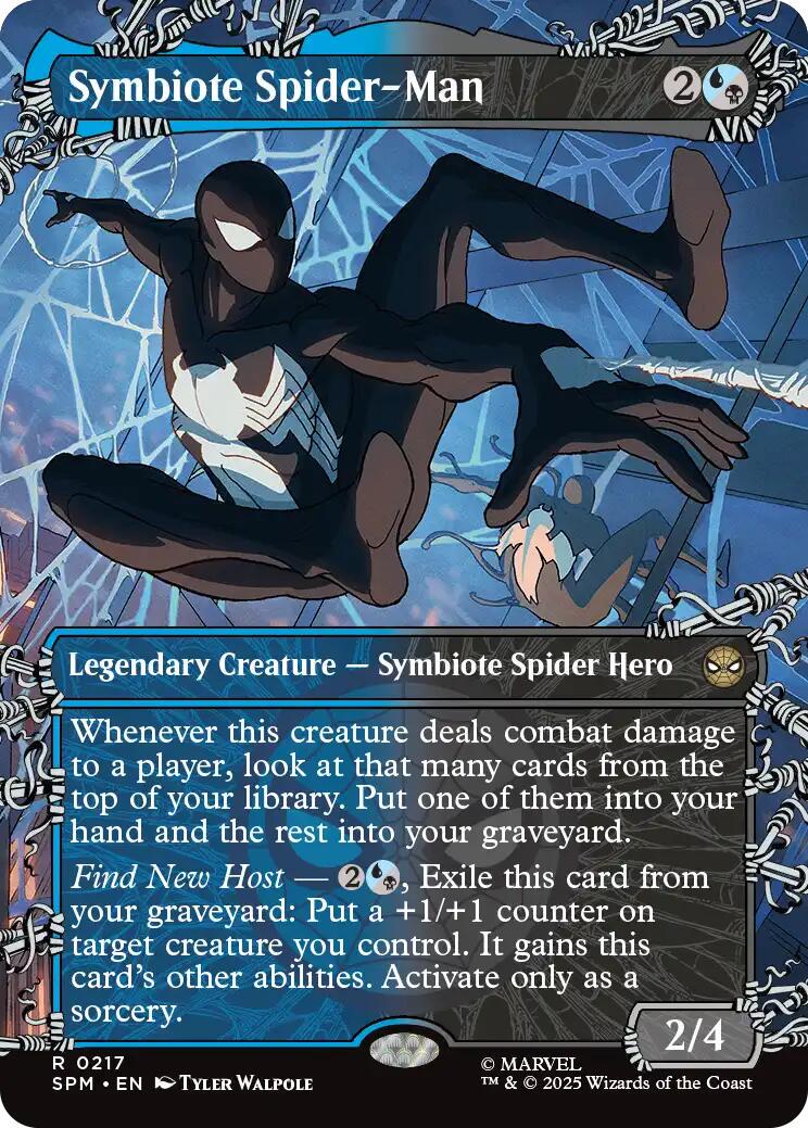 Symbiote Spider-Man [Borderless Foil] #217