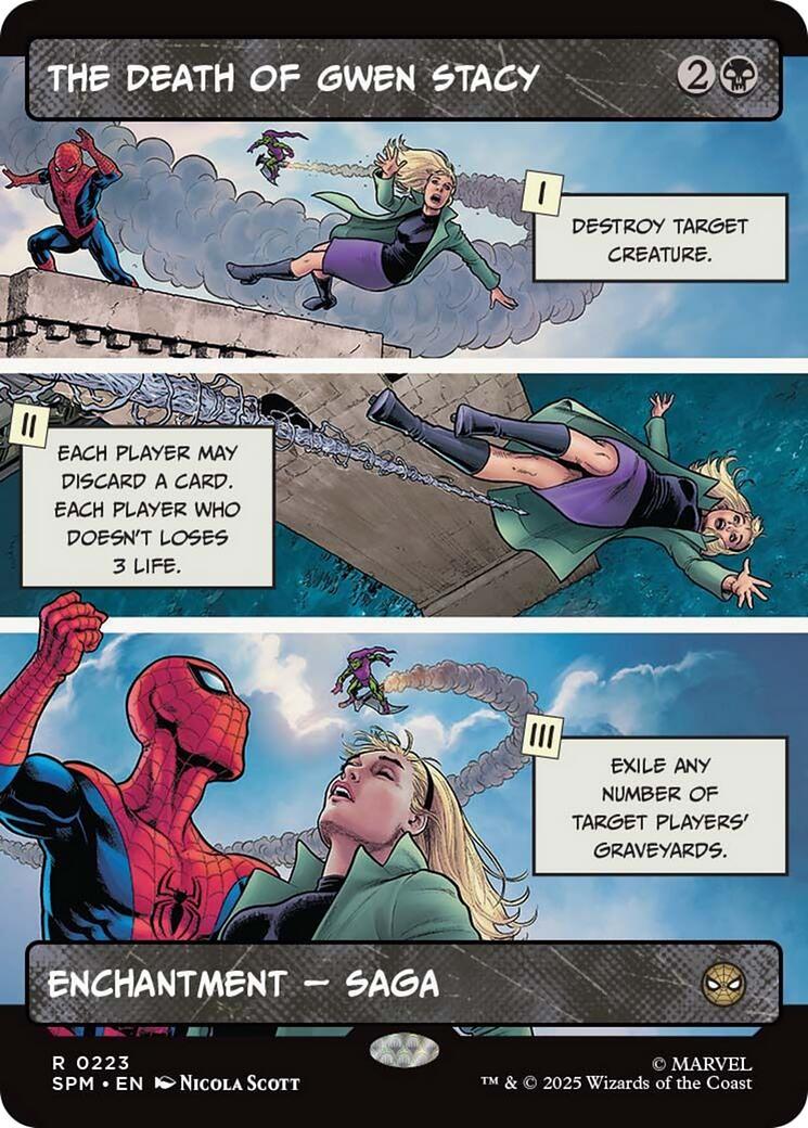 The Death of Gwen Stacy [Borderless Foil] #223
