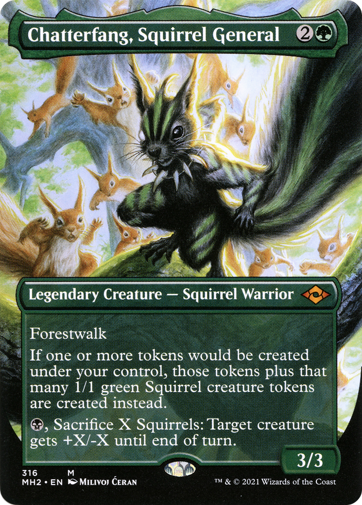 Chatterfang, Squirrel General [Extended Art Foil] #316