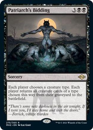 Patriarch's Bidding #275