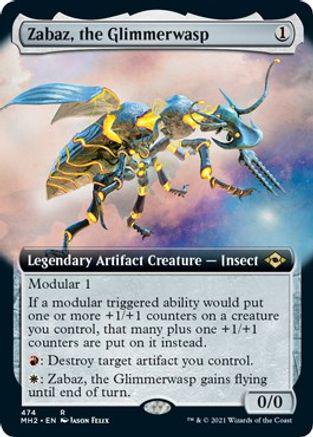 Zabaz, the Glimmerwasp [Extended Art] #474