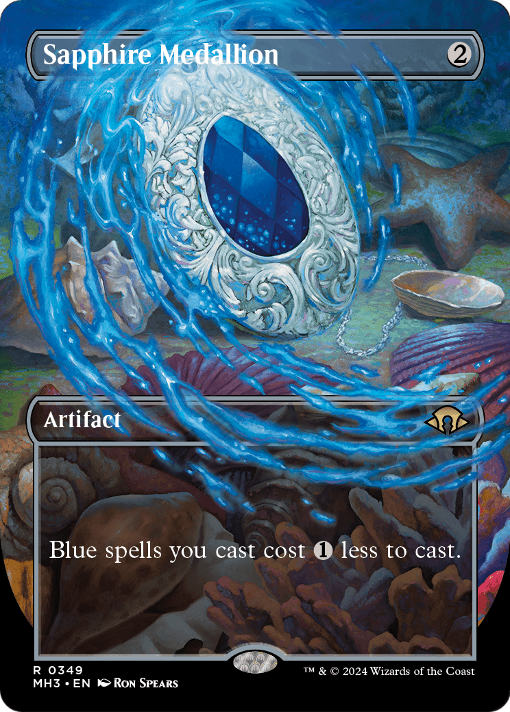 Sapphire Medallion [Borderless Foil] #349