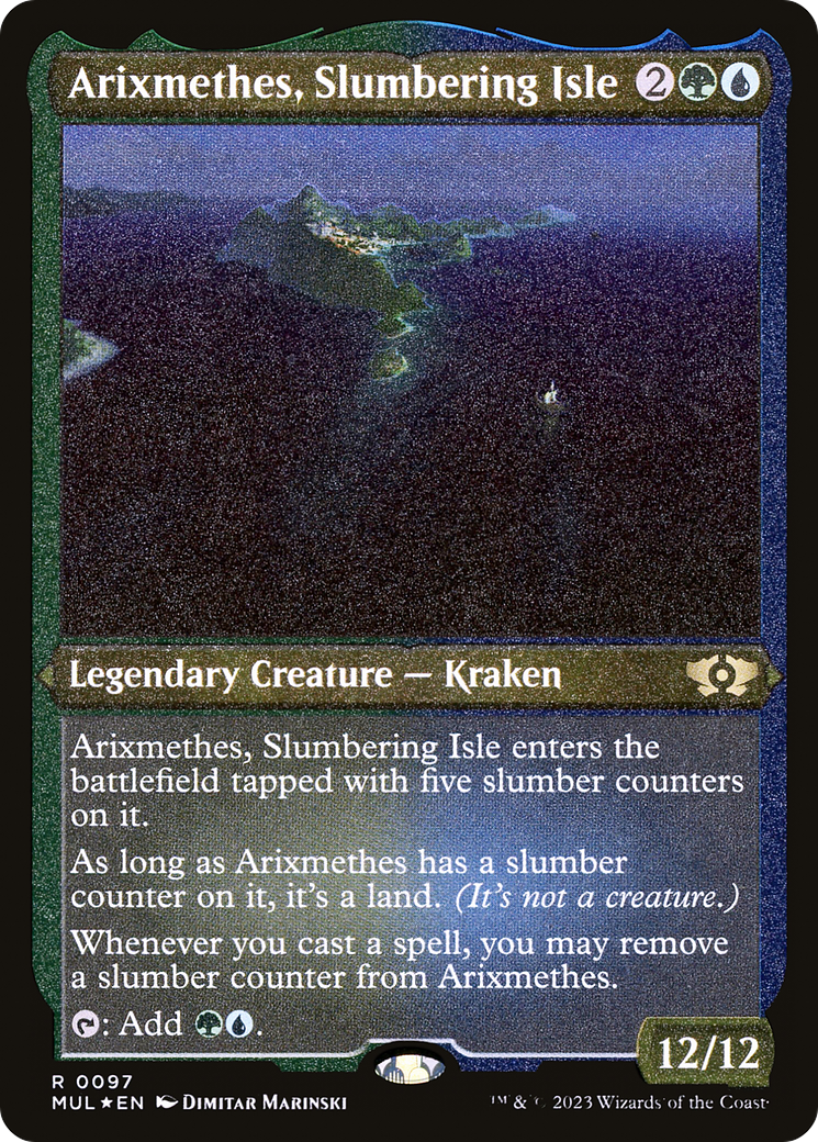 Arixmethes, Slumbering Isle [Foil Etched] #97
