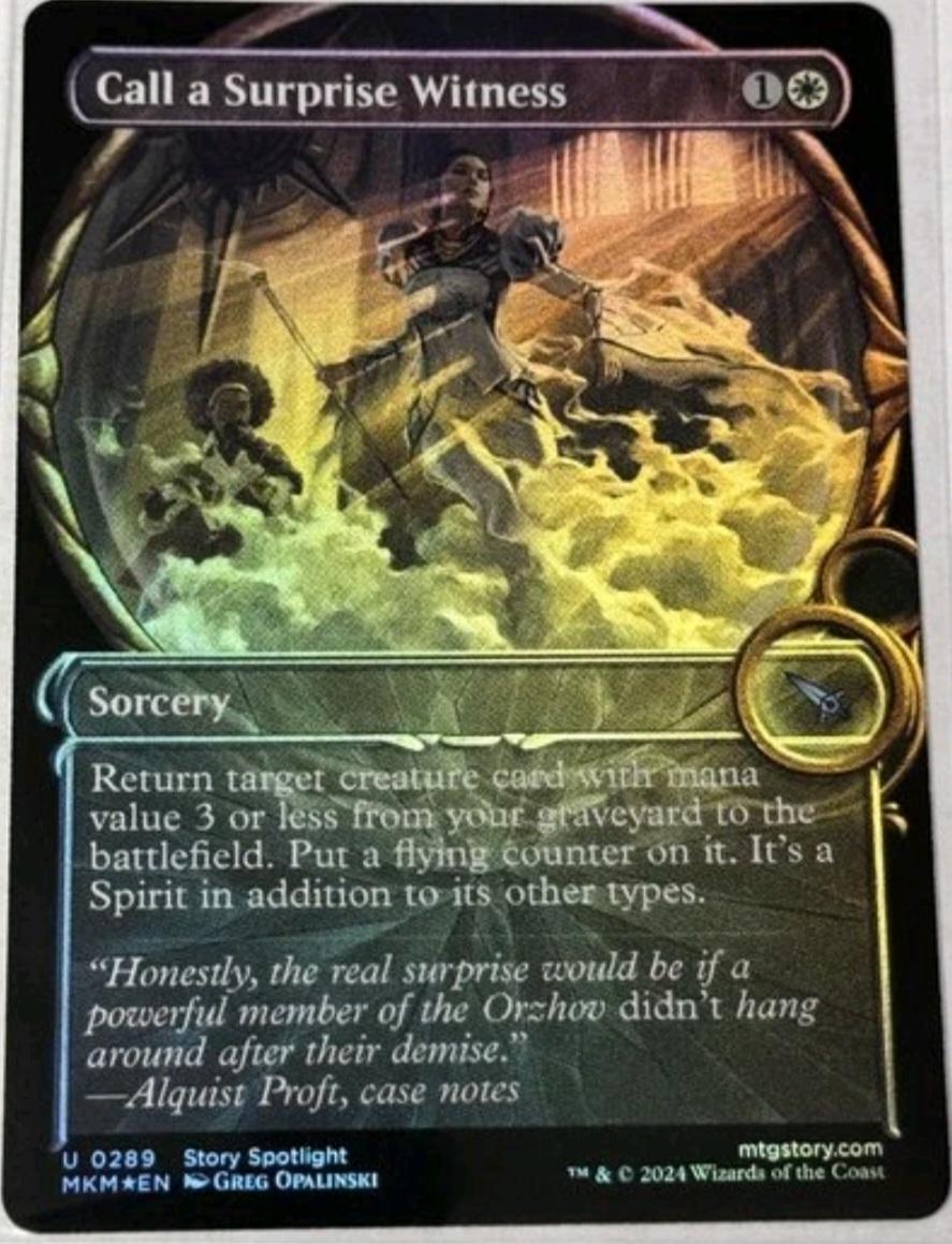 Call A Surprise Witness Showcase [Foil] #289