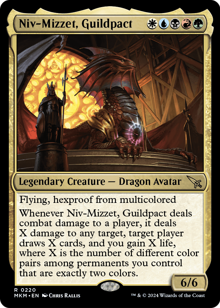 Niv-Mizzet, Guildpact [Prerelease] #220