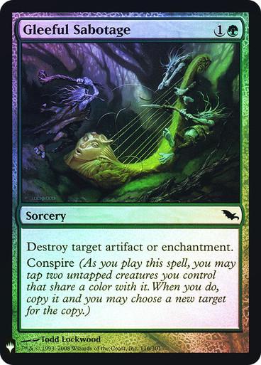 Gleeful Sabotage [Foil] #116