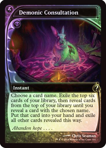 Demonic Consultation [Foil] #181