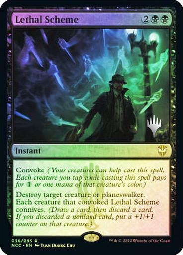 Lethal Scheme [Planeswalker Stamped] #36