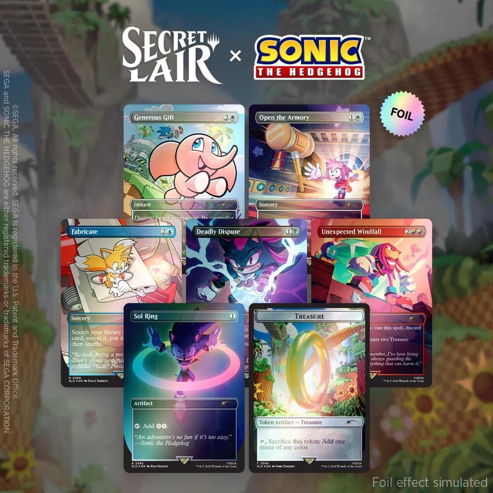 Secret Lair X Sonic The Hedgehog: Chasing Adventure [Rainbow Foil]
