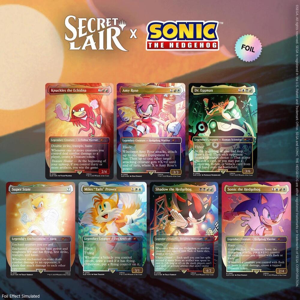 Secret Lair X Sonic The Hedgehog: Friends & Foes [Rainbow Foil]