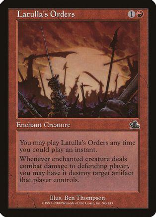Latulla's Orders [Foil]