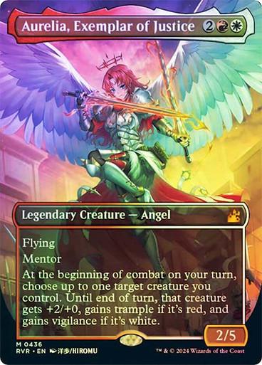 Aurelia, Exemplar of Justice [Anime Borderless Foil] #436