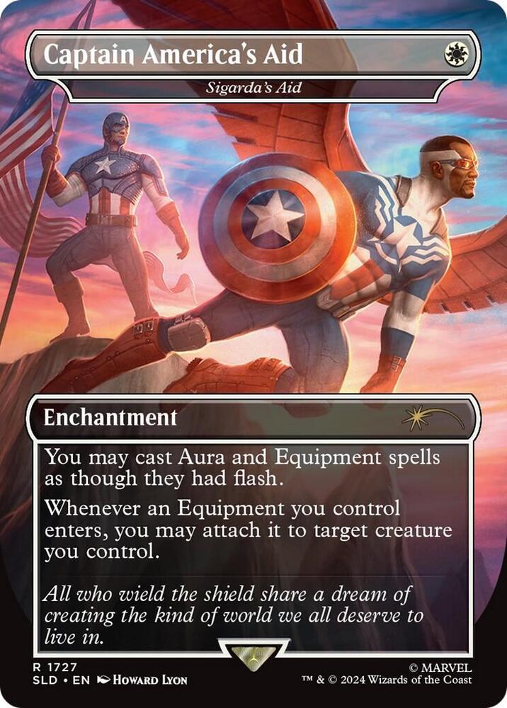 Captain America's Aid - Sigarda's Aid [Rainbow Foil] #1727