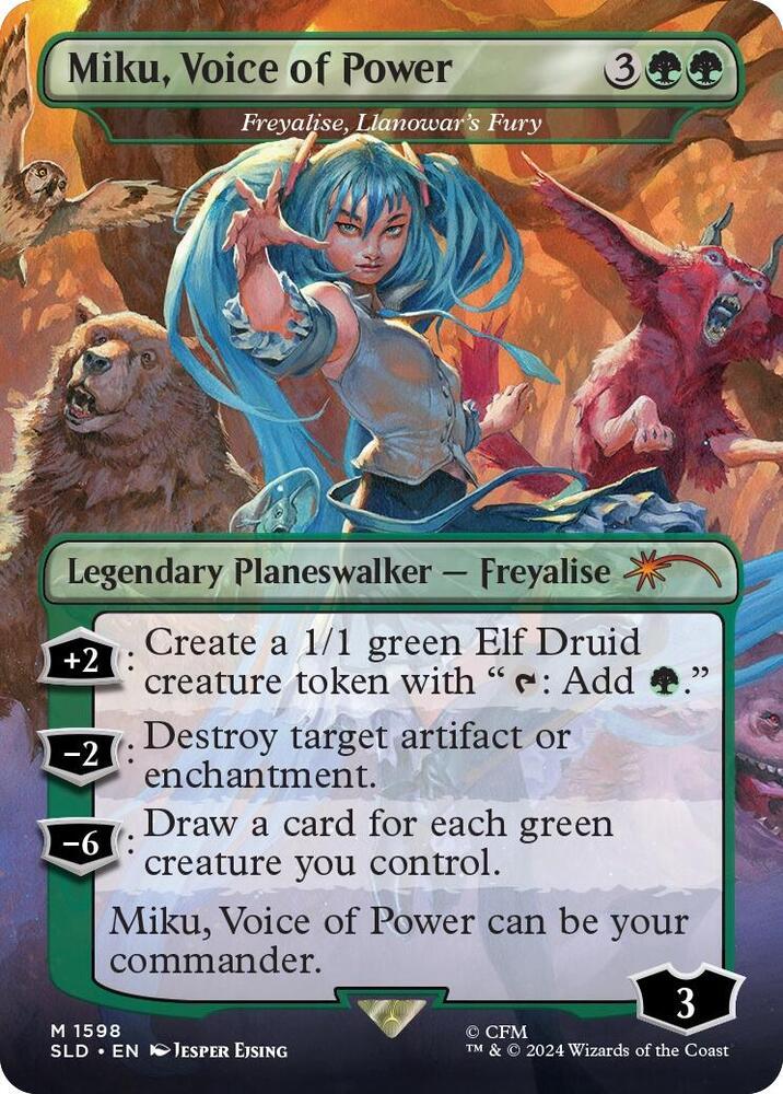 Miku, Voice Of Power - Freyalise, Llanowar's Fury #1598