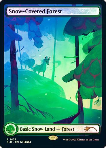 Snow-Covered Forest [Full Art Foil] #1477