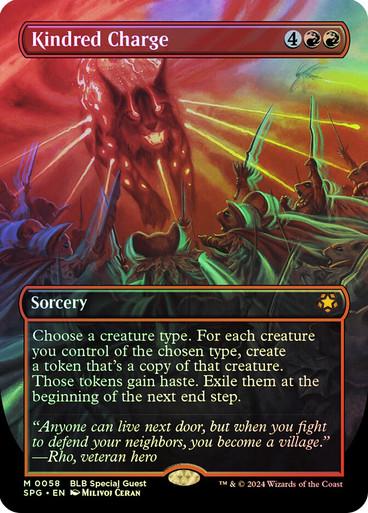Kindred Charge [Borderless Foil] #58
