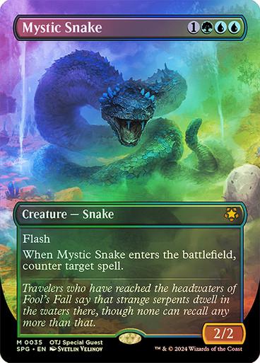 Mystic Snake [Borderless Foil] #35