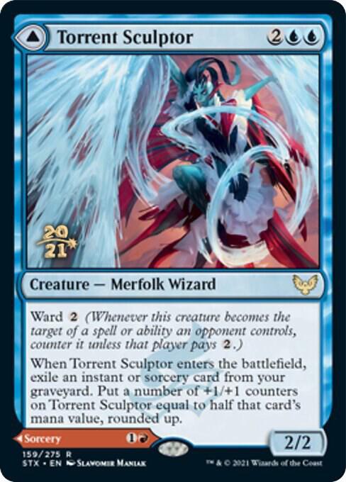 Torrent Sculptor & Flamethrower Sonata [Prerelease Foil] #159