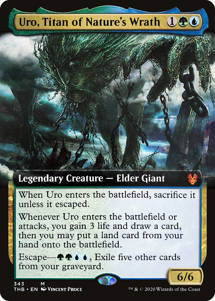 Uro, Titan of Nature's Wrath [Extended Art Foil] #343