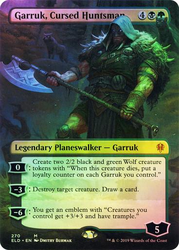 Garruk, Cursed Huntsman [Extended Art Foil] #270