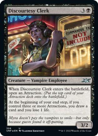 Discourtesy Clerk [Galaxy Foil]