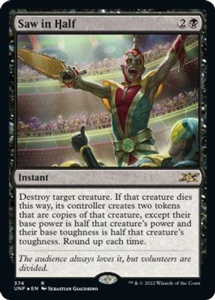 Saw in Half [Galaxy Foil] #374