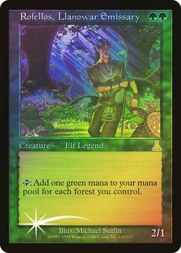 Rofellos, Llanowar Emissary [Foil] #118