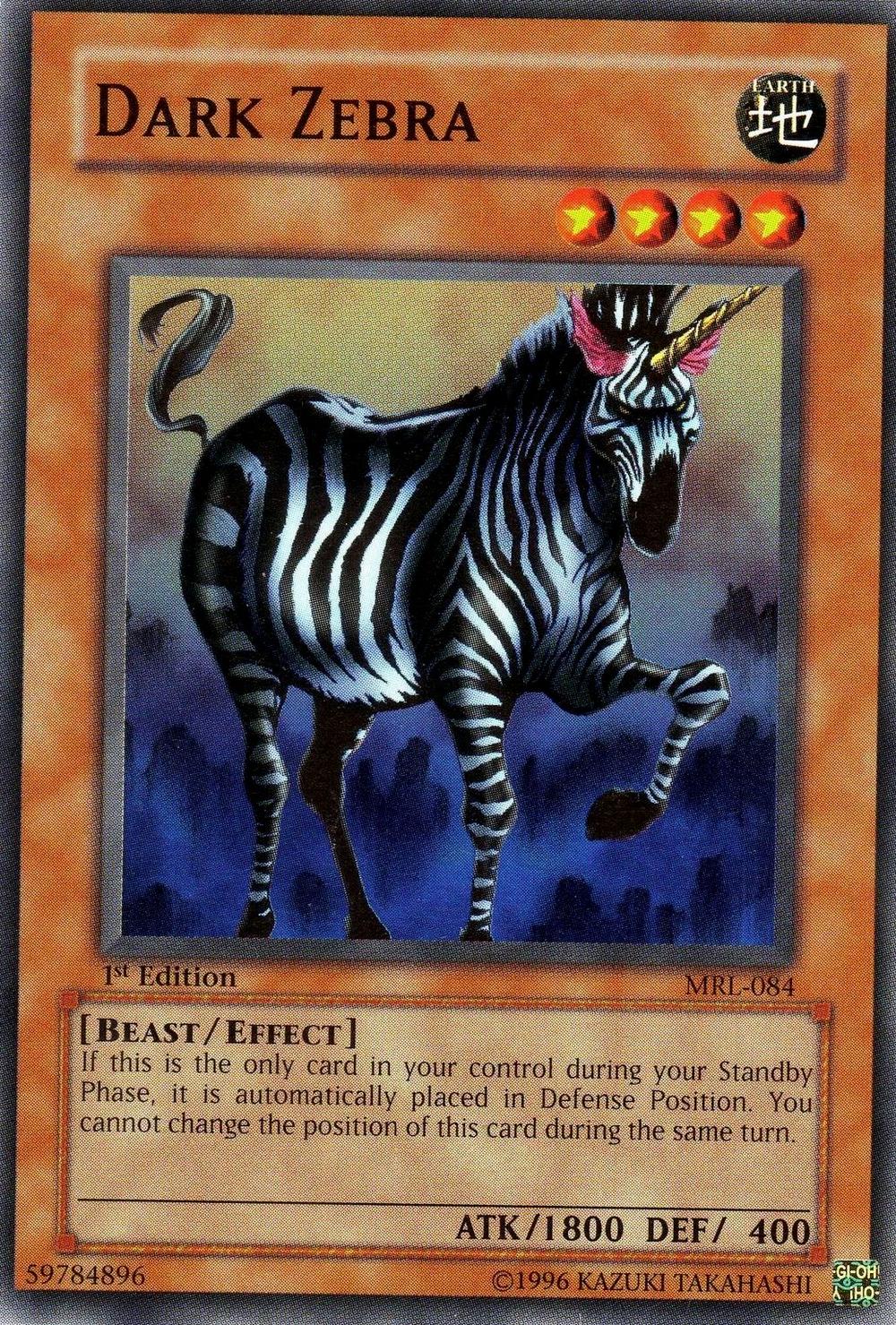 Dark Zebra [1st Edition] MRL-084
