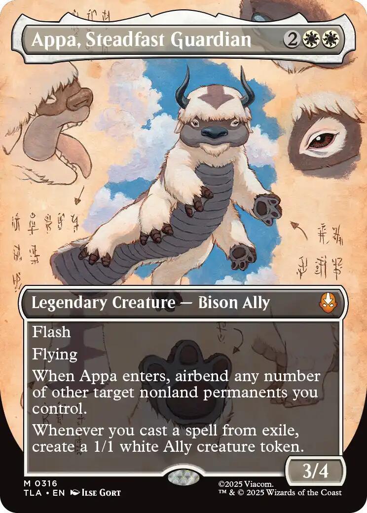 Appa, Steadfast Guardian [Borderless Foil] #316