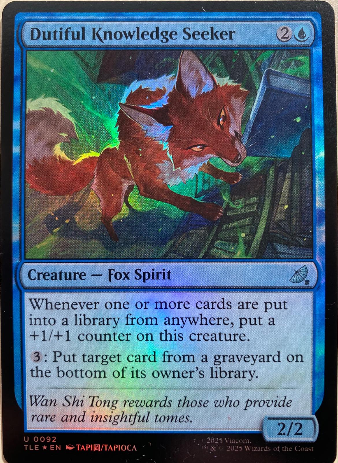 Dutiful Knowledge Seeker [Foil] #92