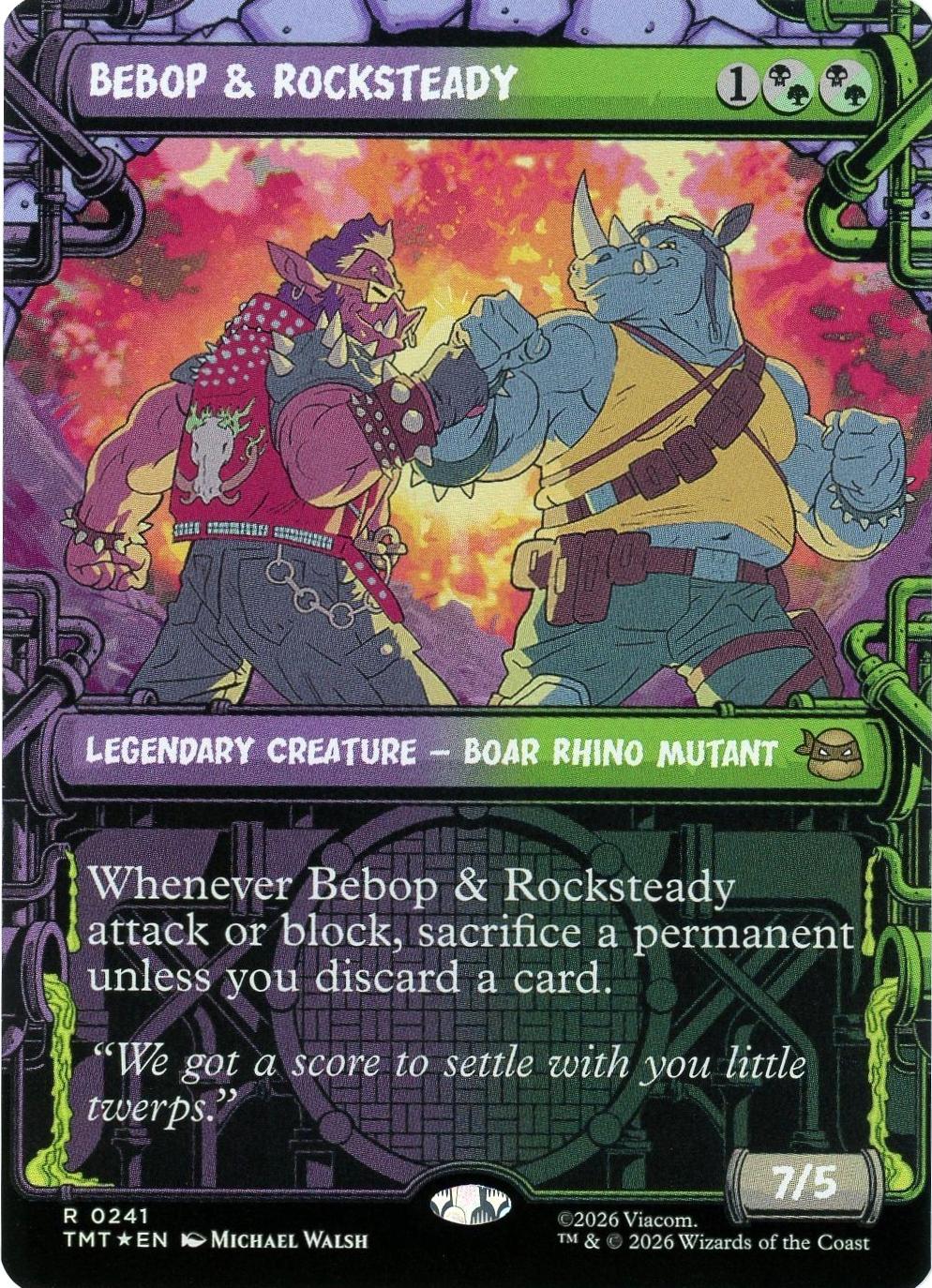 Bebop & Rocksteady [Showcase Foil] #241